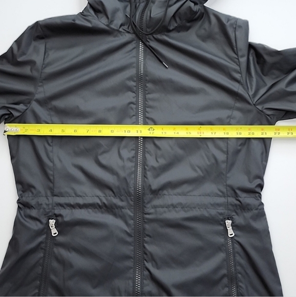 Calvin Klein Women's 3/4 Length Black Nylon Hooded Jacket Fleeced Lined Size M - Picture 14 of 15